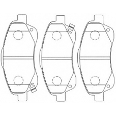 A1N190 AISIN Комплект тормозных колодок, дисковый тормоз