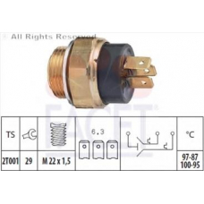 7.5613 FACET Термовыключатель, вентилятор радиатора
