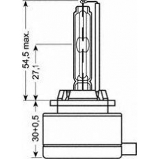 66154 OSRAM Лампа накаливания, фара дальнего света; лампа нака