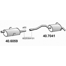 40.7041 ASSO Глушитель выхлопных газов конечный