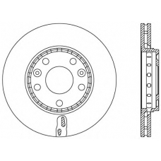 BDR2548.20 OPEN PARTS Тормозной диск