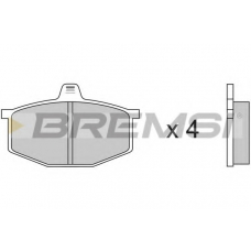 BP2124 BREMSI Комплект тормозных колодок, дисковый тормоз