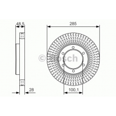 0 986 479 A95 BOSCH Тормозной диск