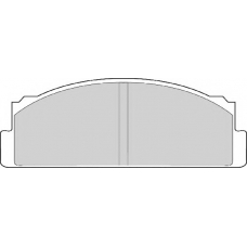 FD607A NECTO Комплект тормозных колодок, дисковый тормоз