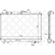 10-25837-SX STELLOX Радиатор, охлаждение двигателя