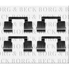 BBK1371 BORG & BECK Комплектующие, колодки дискового тормоза