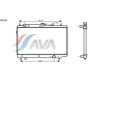 MZ2086 AVA Радиатор, охлаждение двигателя