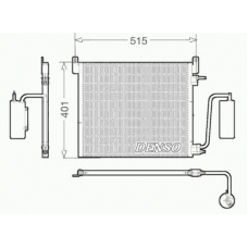 DCN20033 DENSO Конденсатор, кондиционер
