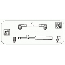 FS41 JANMOR Комплект проводов зажигания