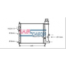 0711701 KUHLER SCHNEIDER Радиатор, охлаждение двигател