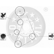 SK-1373 OPTIMAL Комплект ремня грм