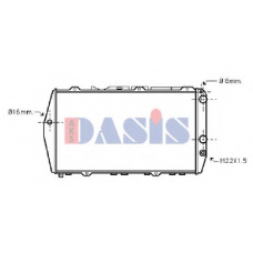 480060N AKS DASIS Радиатор, охлаждение двигателя