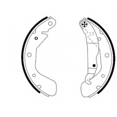 8DB 355 001-291 HELLA PAGID Комплект тормозных колодок