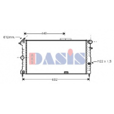 151570N AKS DASIS Радиатор, охлаждение двигателя