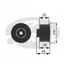 T42009 GATES Паразитный / ведущий ролик, зубчатый ремень