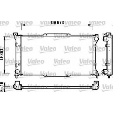 734212 VALEO Радиатор, охлаждение двигателя