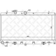 10-25429-SX STELLOX Радиатор, охлаждение двигателя