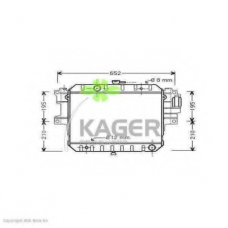 31-0288 KAGER Радиатор, охлаждение двигателя