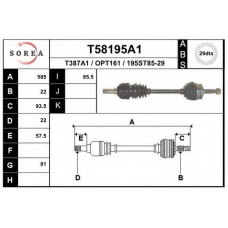 T58195A1 EAI Приводной вал