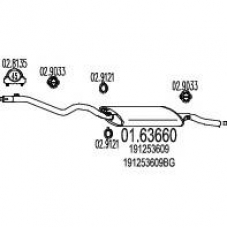 01.63660 MTS Глушитель выхлопных газов конечный