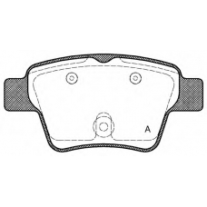 BPA1138.00 OPEN PARTS Комплект тормозных колодок, дисковый тормоз