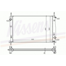 62056A NISSENS Радиатор, охлаждение двигателя