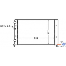 8MK 376 704-721 HELLA Радиатор, охлаждение двигателя