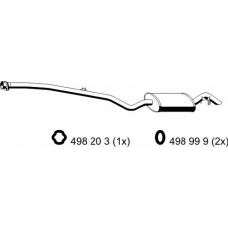 283229 ERNST Глушитель выхлопных газов конечный