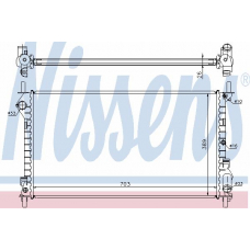 62015A NISSENS Радиатор, охлаждение двигателя