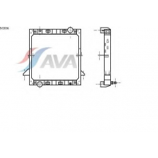 IV2036 AVA Радиатор, охлаждение двигателя