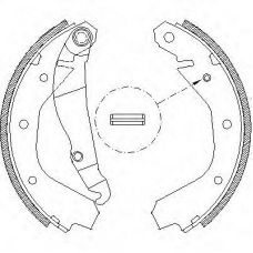 Z4091.00 WOKING Комплект тормозных колодок