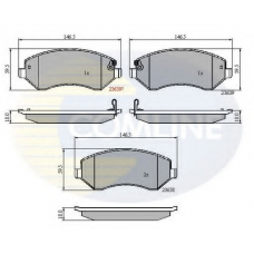 CBP31162 COMLINE Комплект тормозных колодок, дисковый тормоз