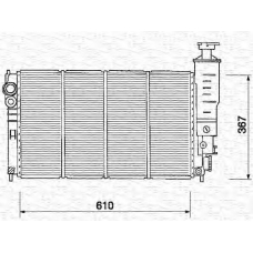 350213226000 MAGNETI MARELLI Радиатор, охлаждение двигател