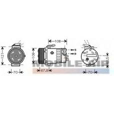 3700K139 VAN WEZEL Компрессор, кондиционер
