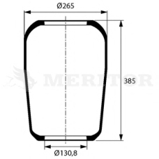 MLF8117 MERITOR Кожух пневматической рессоры