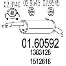 01.60592 MTS Глушитель выхлопных газов конечный