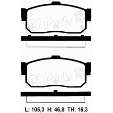 IBR-1127 IPS Parts Комплект тормозных колодок, дисковый тормоз