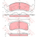 GDB4000 TRW Комплект тормозных колодок, дисковый тормоз