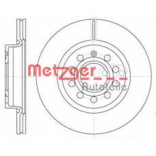 6647.10 METZGER Тормозной диск