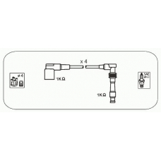 ODS245 JANMOR Комплект проводов зажигания