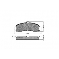 31867 SPIDAN Комплект тормозных колодок, дисковый тормоз