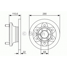 0 986 479 S95 BOSCH Тормозной диск