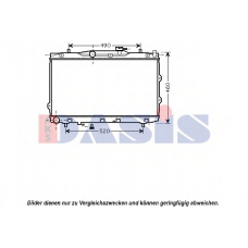 510094N AKS DASIS Радиатор, охлаждение двигателя