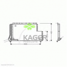 94-6384 KAGER Конденсатор, кондиционер