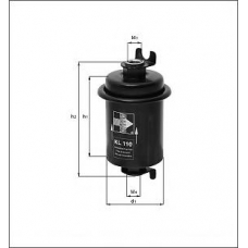 KL 127 MAHLE Фильтр топливный