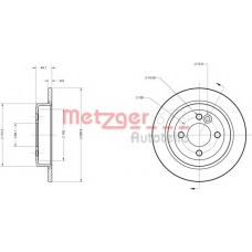 6110105 METZGER Тормозной диск