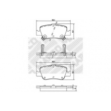 6911 MAPCO Комплект тормозных колодок, дисковый тормоз