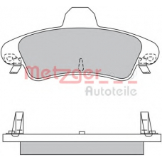 1170531 METZGER Комплект тормозных колодок, дисковый тормоз