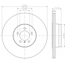 MDC2558 MINTEX Тормозной диск