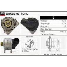 DRA8670 DELCO REMY Генератор